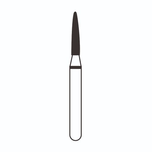 Frank Dental Flame Ogival FG Diamond Burs - Pack Of 10