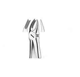 Waldent Tooth Extraction Cowhorn Forceps Upper Molars Right No.89 (1/115)
