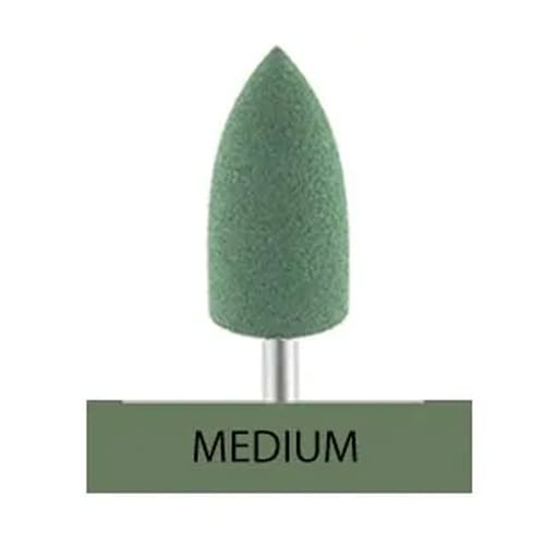 ET Dental Acrylic Polishers Point Mini Dark Green - Medium (Pack of 1)