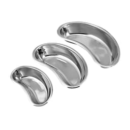 GI Stainless Steel Heavy Kidney Tray with Lid - 7