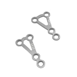 SK Surgicals SS Mini Bone Delta Plates - 2mm ( 300.501S) - 3