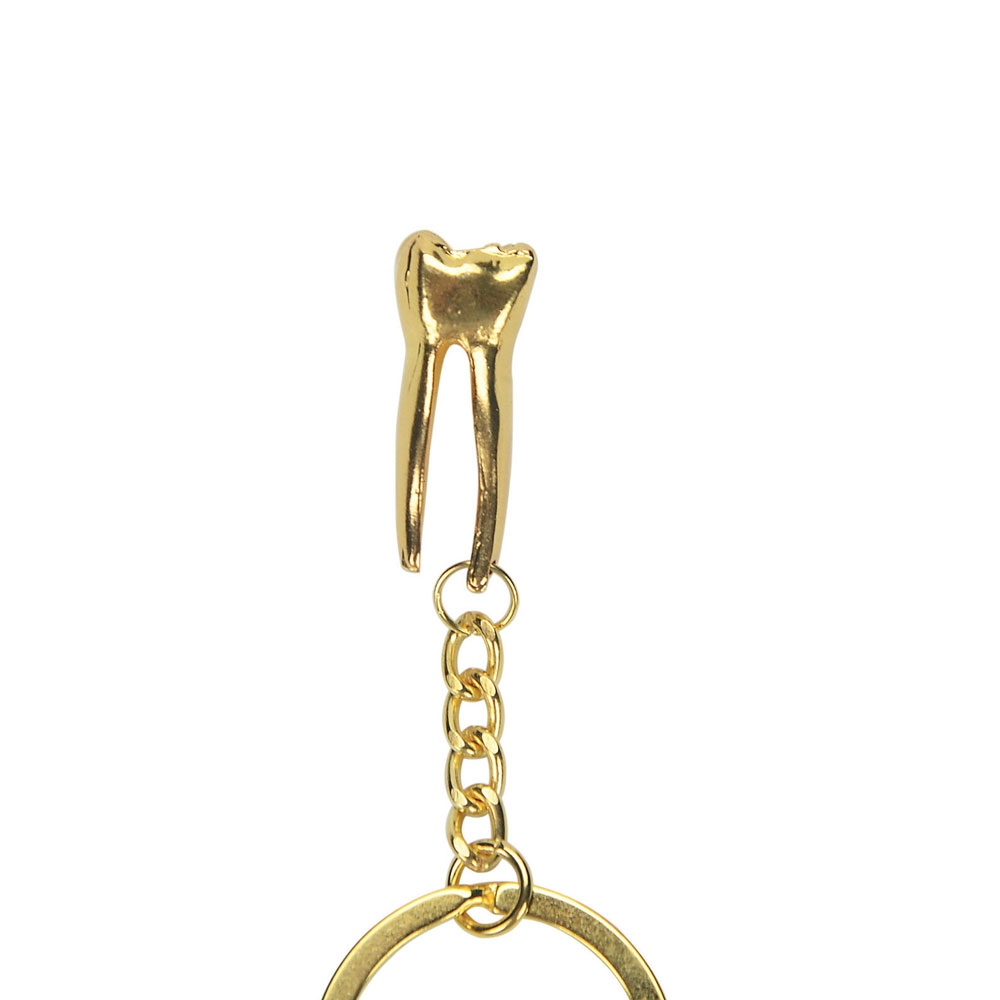 Dental Golden Tooth Key Chain