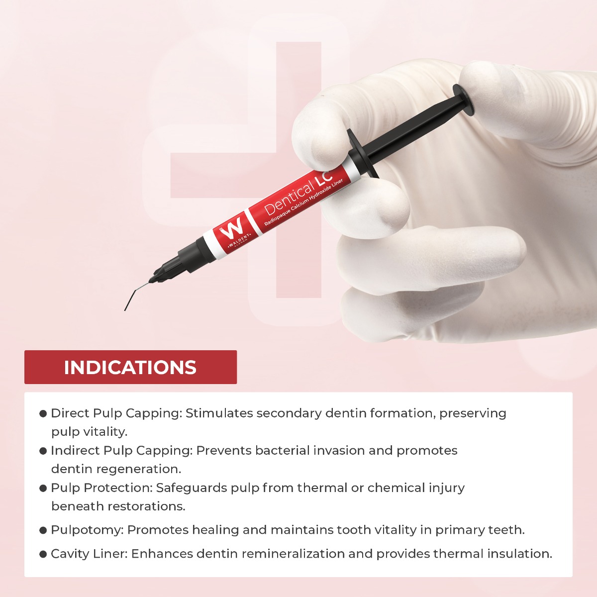 Waldent Dentical LC Calcium Hydroxide Liner