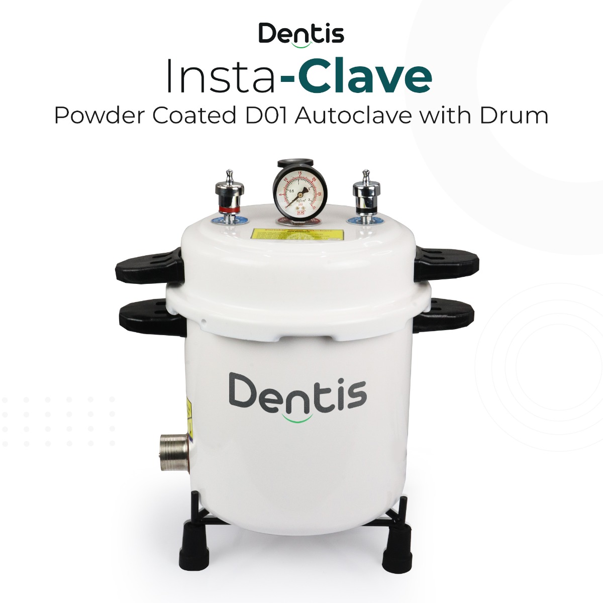 Dentis Insta-Clave Autoclave with Timer And Drum - 14L 
