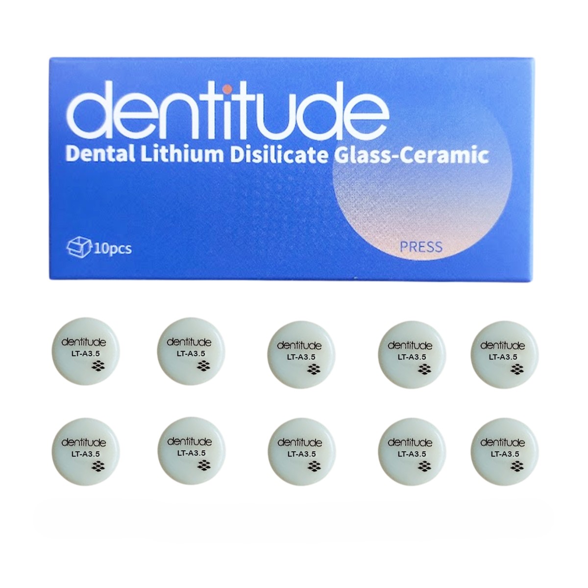 Dentitude Glass Ceramic Press Ingots LT A3.5