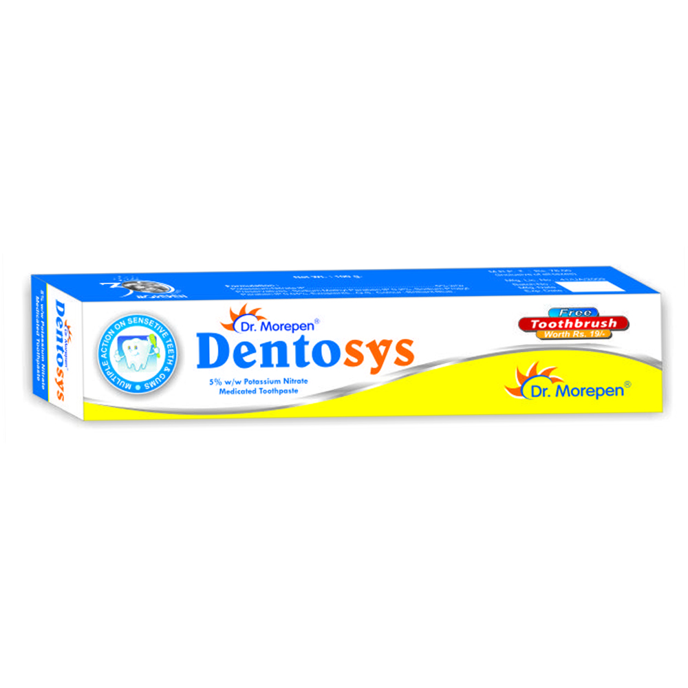 Dr. Morepen Dentosys Toothpaste 100gm (Pack of 10)