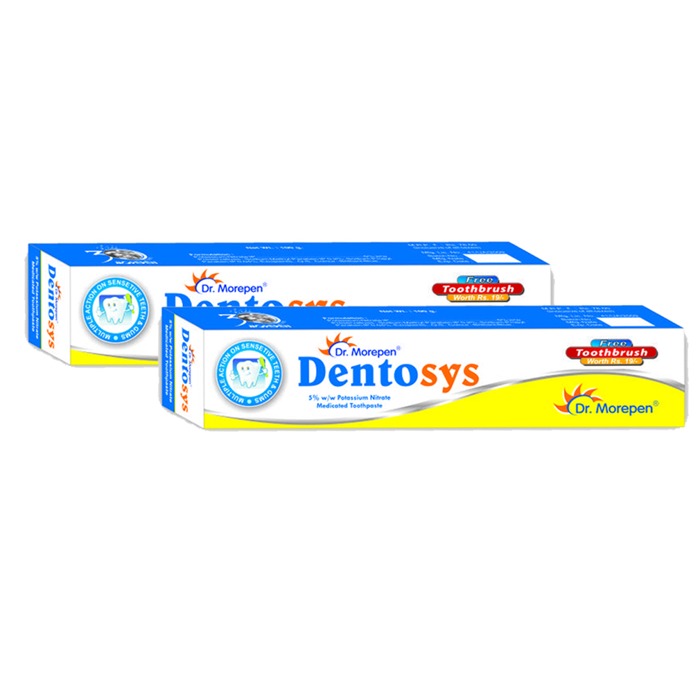 Dr. Morepen Dentosys Toothpaste 100gm (Pack of 10)