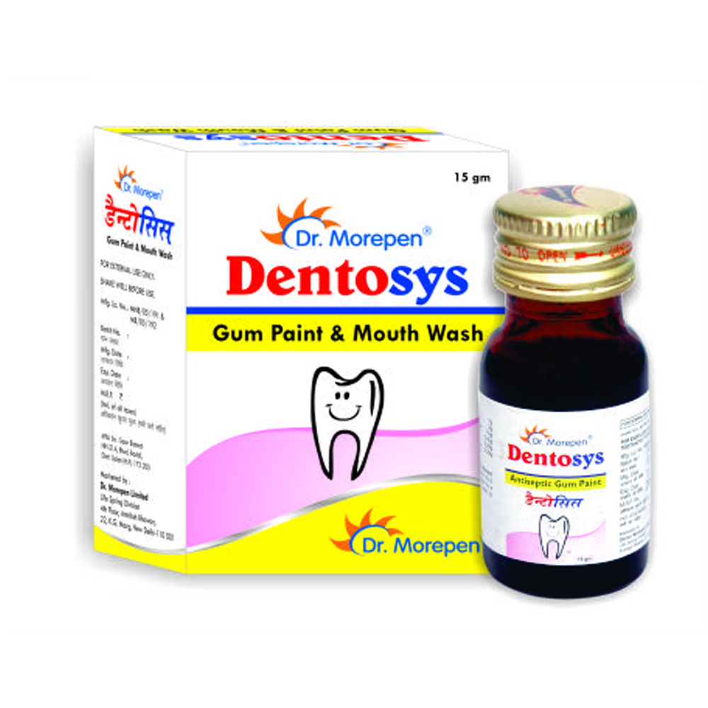 Dr. Morepen Dentosys Gumpaint And Mouthwash (Pack of 30 Bottles)