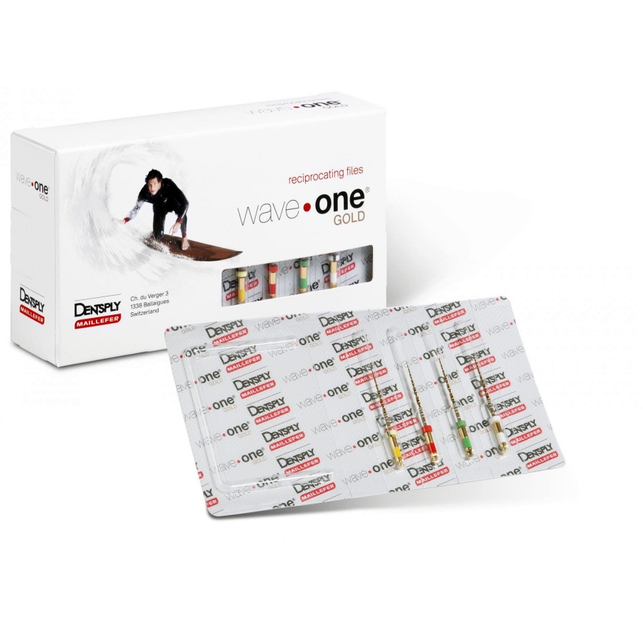 Dentsply Wave One Gold Rotary Files 21mm Primary