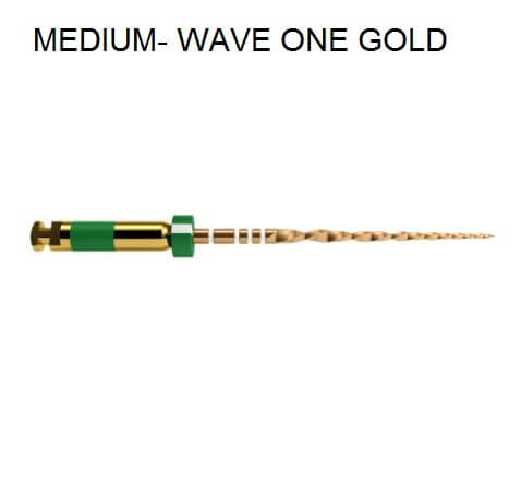 Dentsply Wave One Gold Rotary Files 31mm Medium