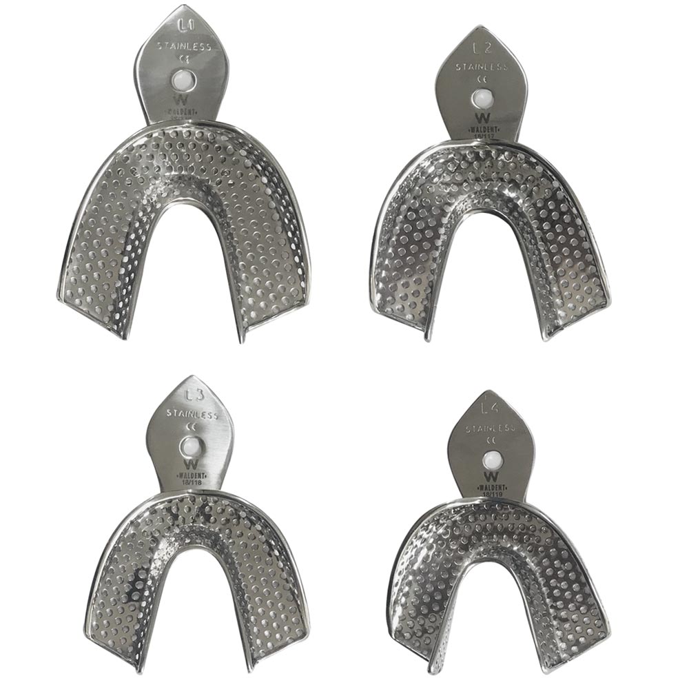 Waldent Dentulous Perforated Rim Lock Impression Trays K18/3