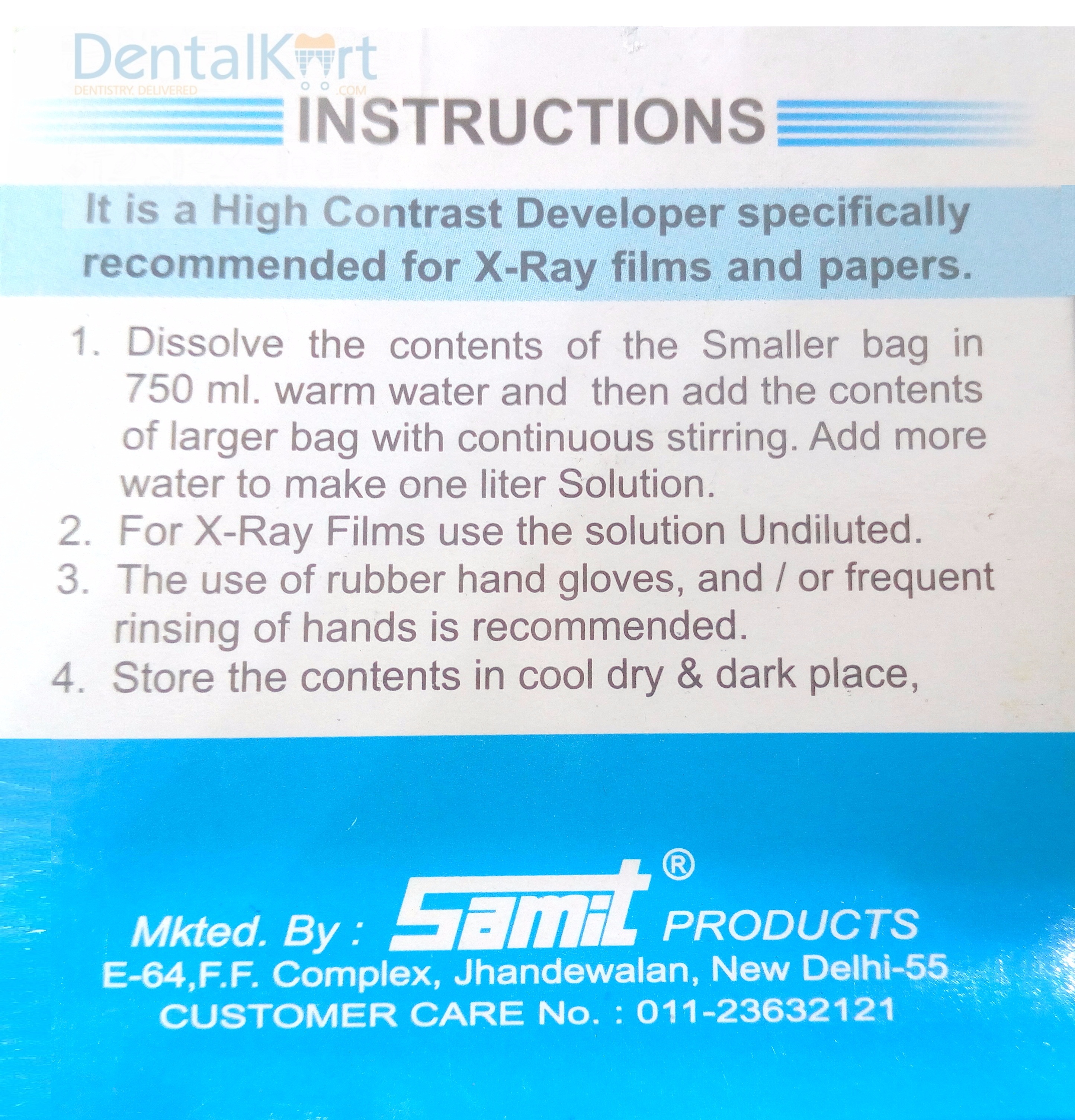 Samit X-Ray Developer Powder