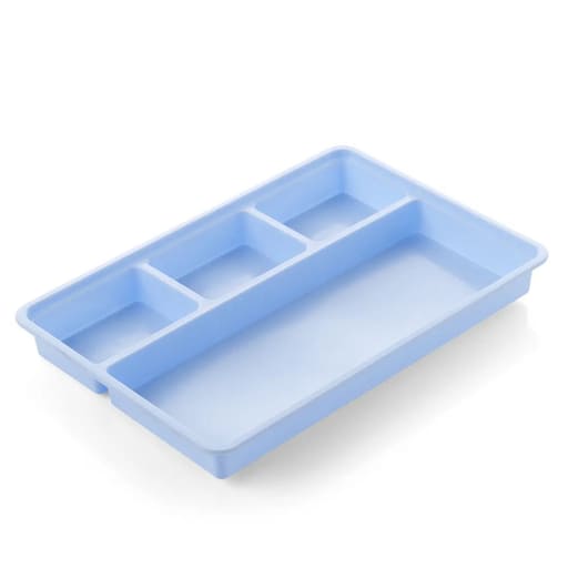 Oro Sectioned Instrument Trays - 4 Section (22x15cm)