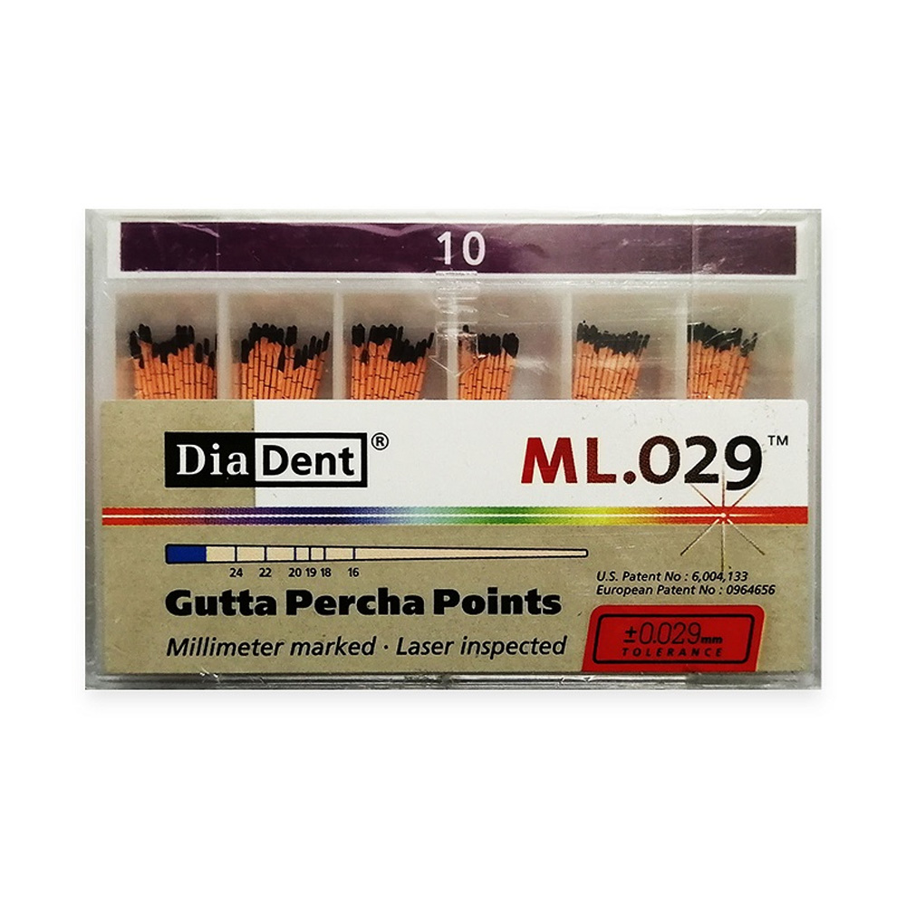 Diadent Gutta Percha Points - 2% # 10