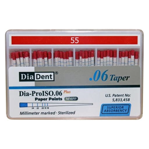 Diadent Paper Point Special Tapered 6%