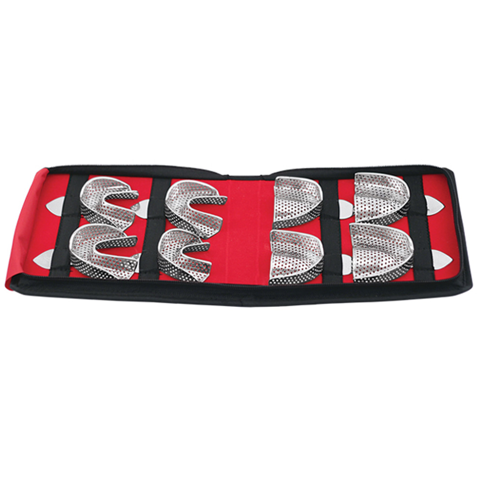 Oracraft Impression Tray Dentulous Perforated Kit Set of 8 - ITRLDPP8