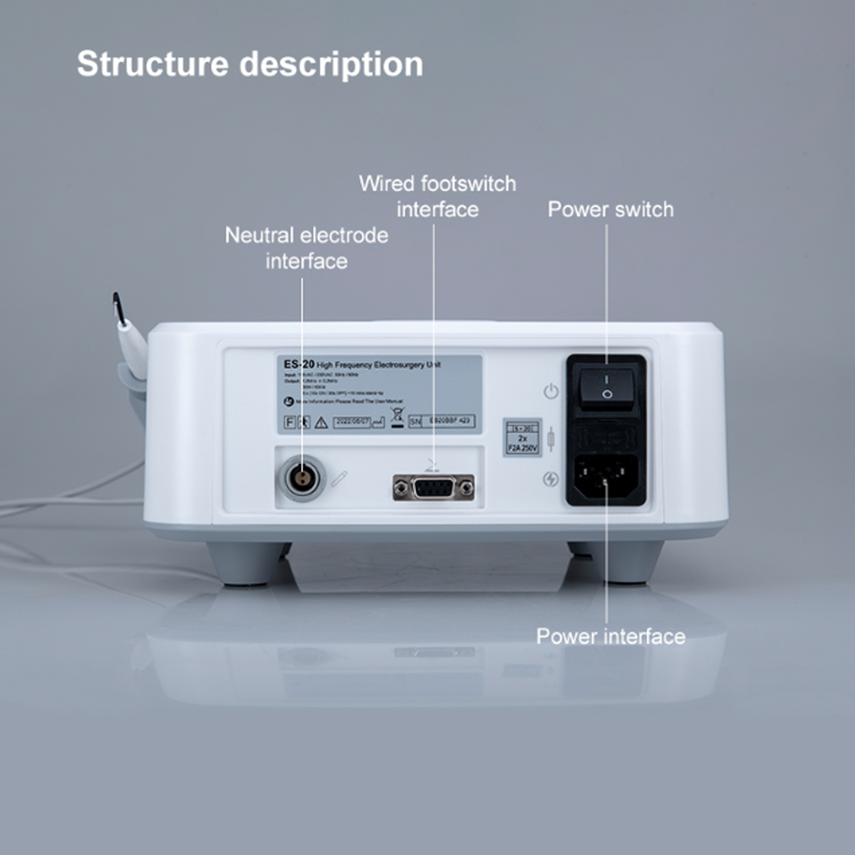 Domed High-Frequency Electrosurgery Unit