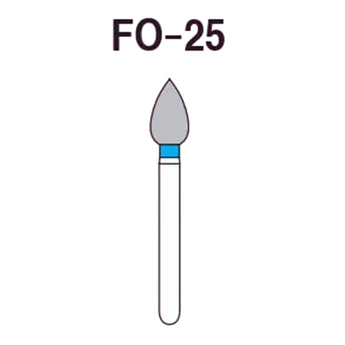 NewDiamond Flame Ogival Diamond Bur FO-25 (Pack Of 3)