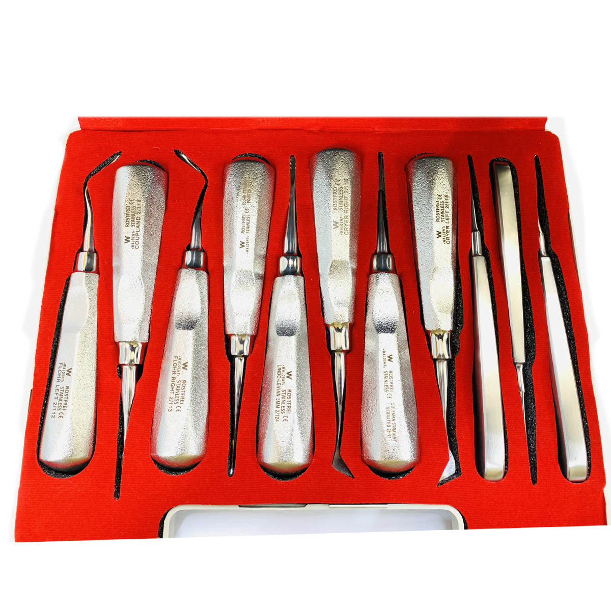 Waldent Root Elevators Premium Set of 11 (K2/2)