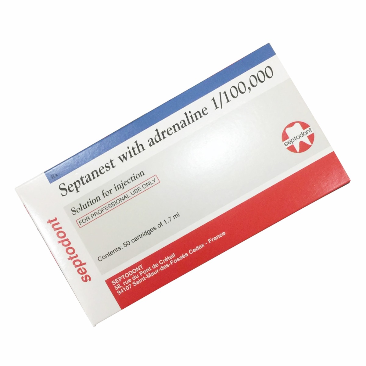 Septodont Septanest 4% Articaine With 1:100,000 Epinephrine