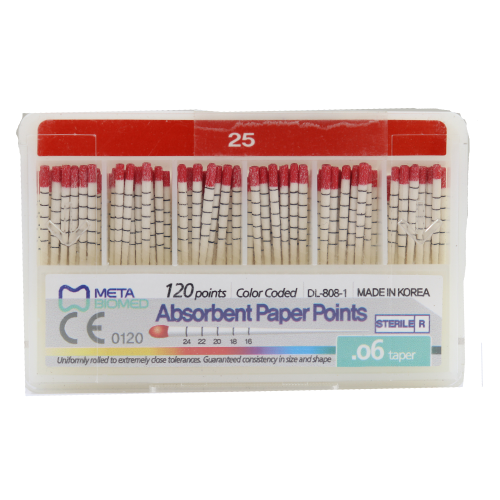 Meta Absorbent Paper Point - 6% #25