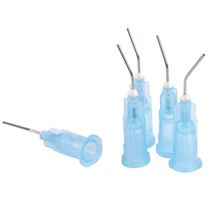 ET Dental Pre-Bent Tips 23 Gauge Blue (Pack of 100) 