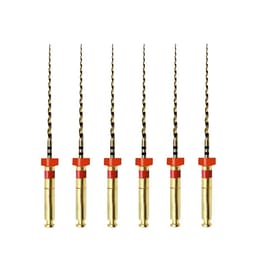 Waldent Wal-flex Gold Rotary Files 21mm - W5 (25/4%) (Pack Of 6)