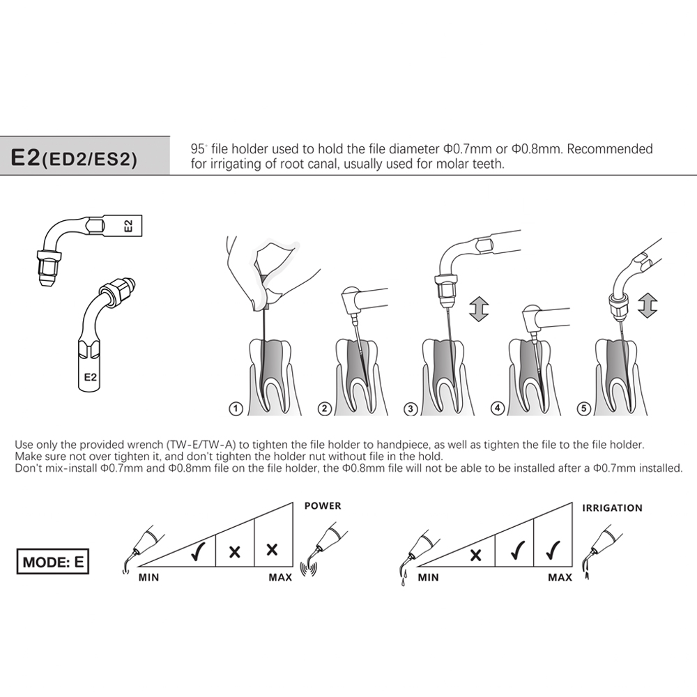 Woodpecker Scaler Tip ED2 for DTE & Satelec Scalers