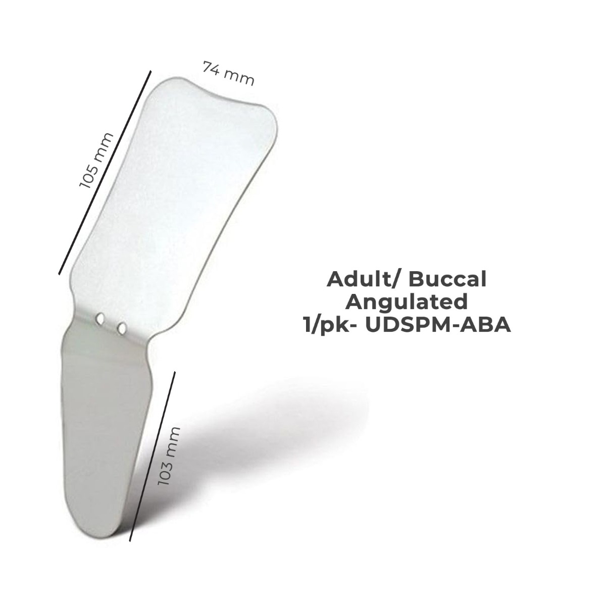 U Ortho Double Sided Stainless Steel Photographic Mirrors Angulated