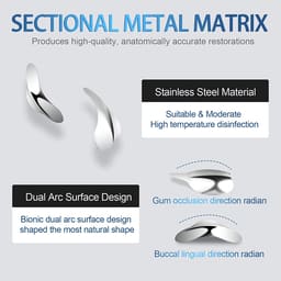 ET Dental Sectional Contoured Matrices Kit  - 8
