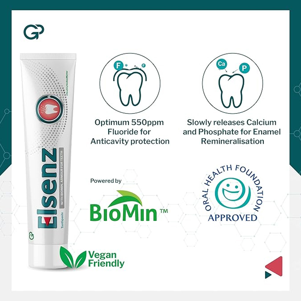Group Pharma Elsenz Toothpaste With Biomin (Pack of 6)