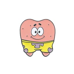 iDENTical Patrick Star Tooth Shape Brooch - Pack of 1 (ZYR-7014)