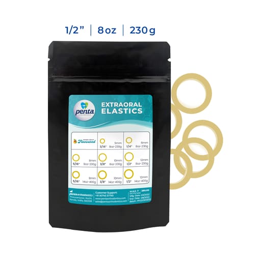 Penta Ortho Extraoral Elastics (Light)