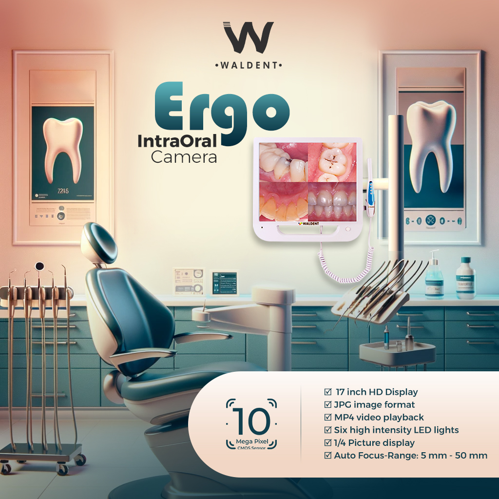 Waldent Intra Oral Camera with Screen - Ergo (10 MP)