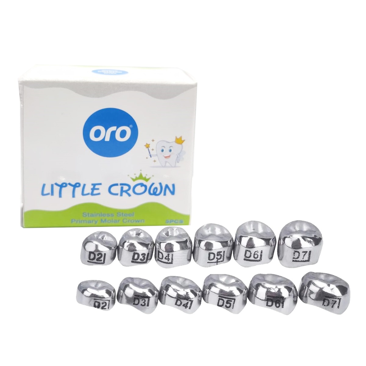 Oro SS Little Crown Primary Molar - D (1st Molar)