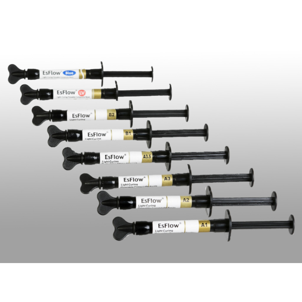 Spident EsFlow Light-Cured Flowable Composite Resin Syringes(Pack of 2)