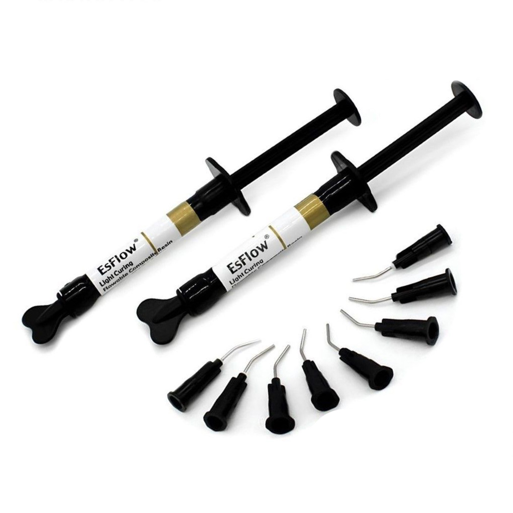 Spident EsFlow Light-Cured Flowable Composite Resin Syringes(Pack of 2)