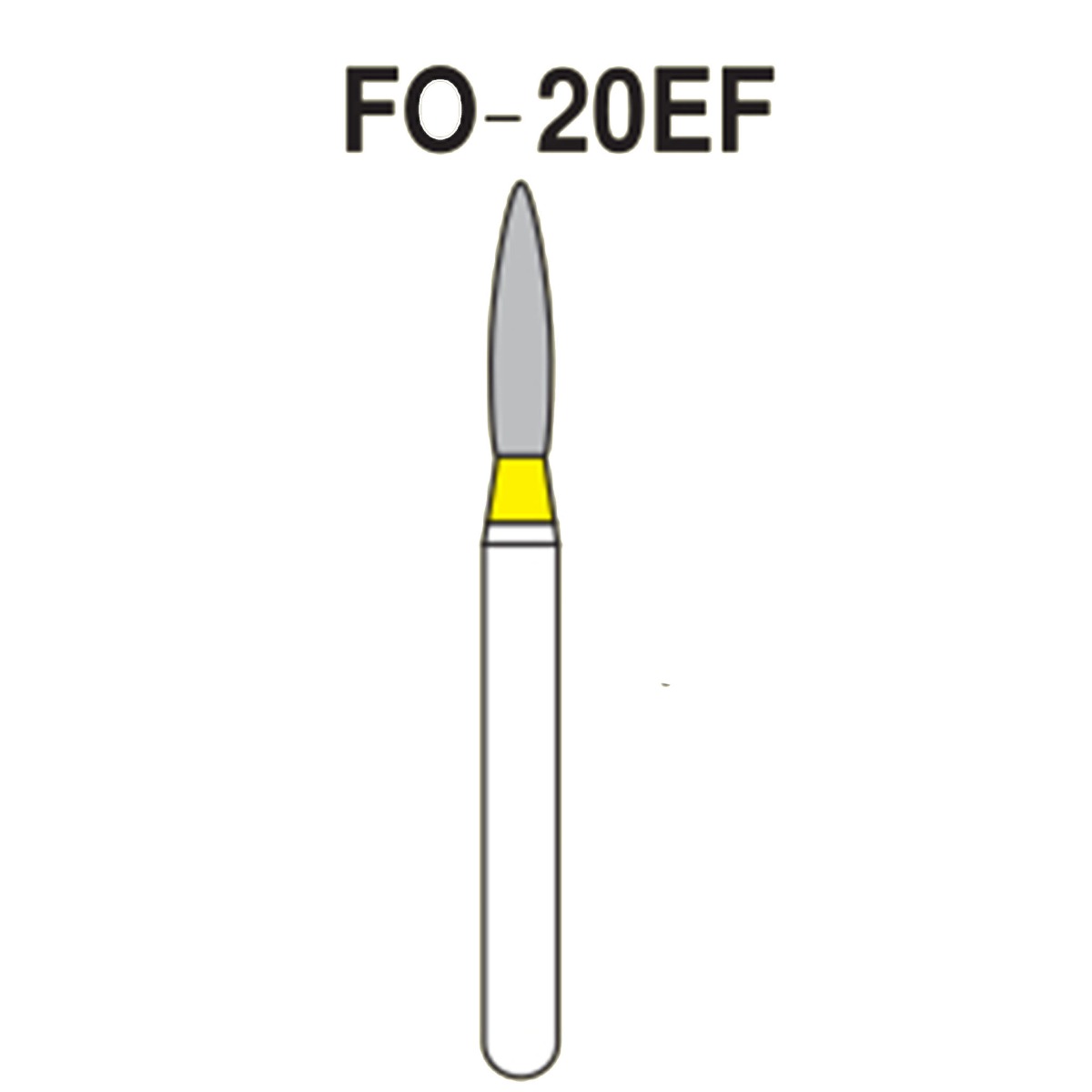NewDiamond Flame Ogival Diamond Bur FO-20EF (Pack Of 3)