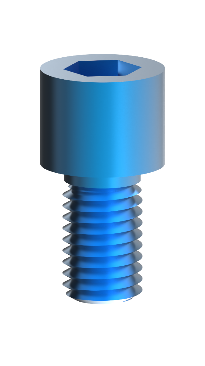 EZ Fit Bioline Compatible Colored Multi Unit Titanium Abutment Screw - EZ-063A