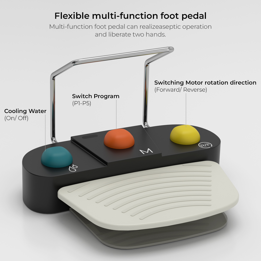 Waldent Ai Implant Touch Implant Motor With 2 Fiberoptic Implant Handpiece