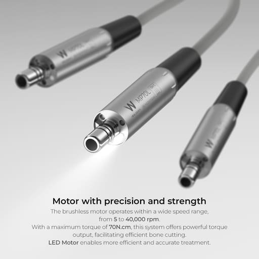 Waldent Ai Implant Touch Implant Motor With 1 Fiberoptic Implant Handpiece