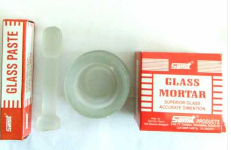 Samit Dental Mortar & Pestle Glass