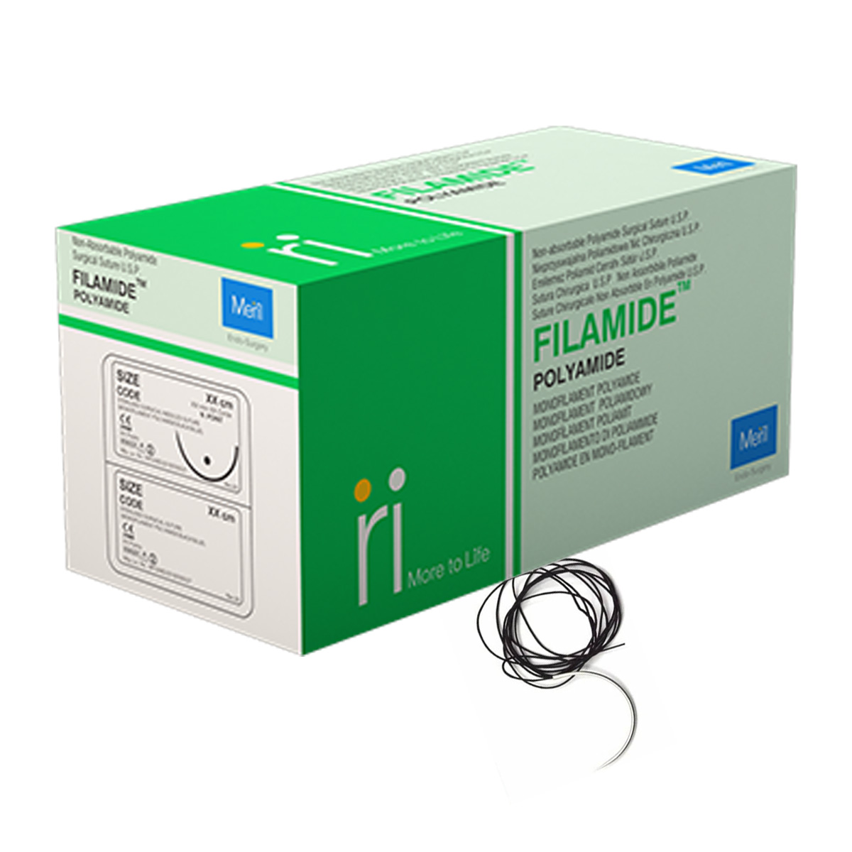 Meril Filamide #2-0 Polyamide Suture