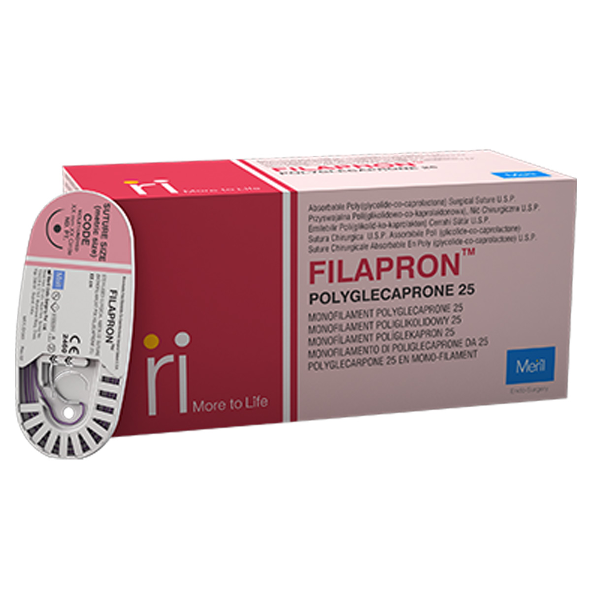 Meril Filapron #2-0 Polyglecaprone 25 Suture