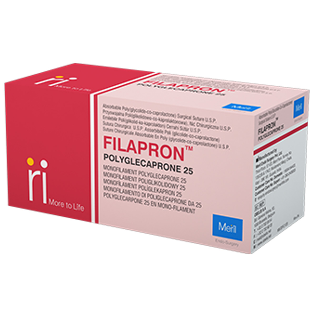 Meril Filapron #3-0 Polyglecaprone 25 Suture