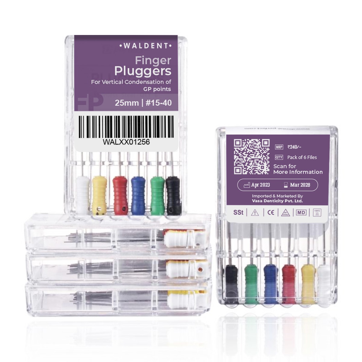 Waldent Finger Pluggers 25mm (Pack of 6)