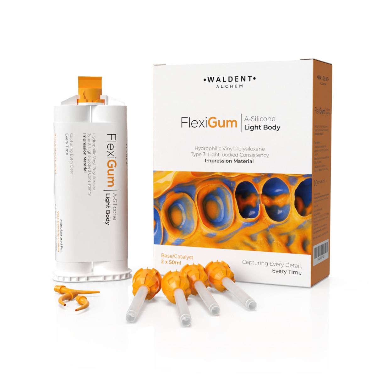 Waldent FlexiGum A-Silicone Soft Putty Impression Material Set    
