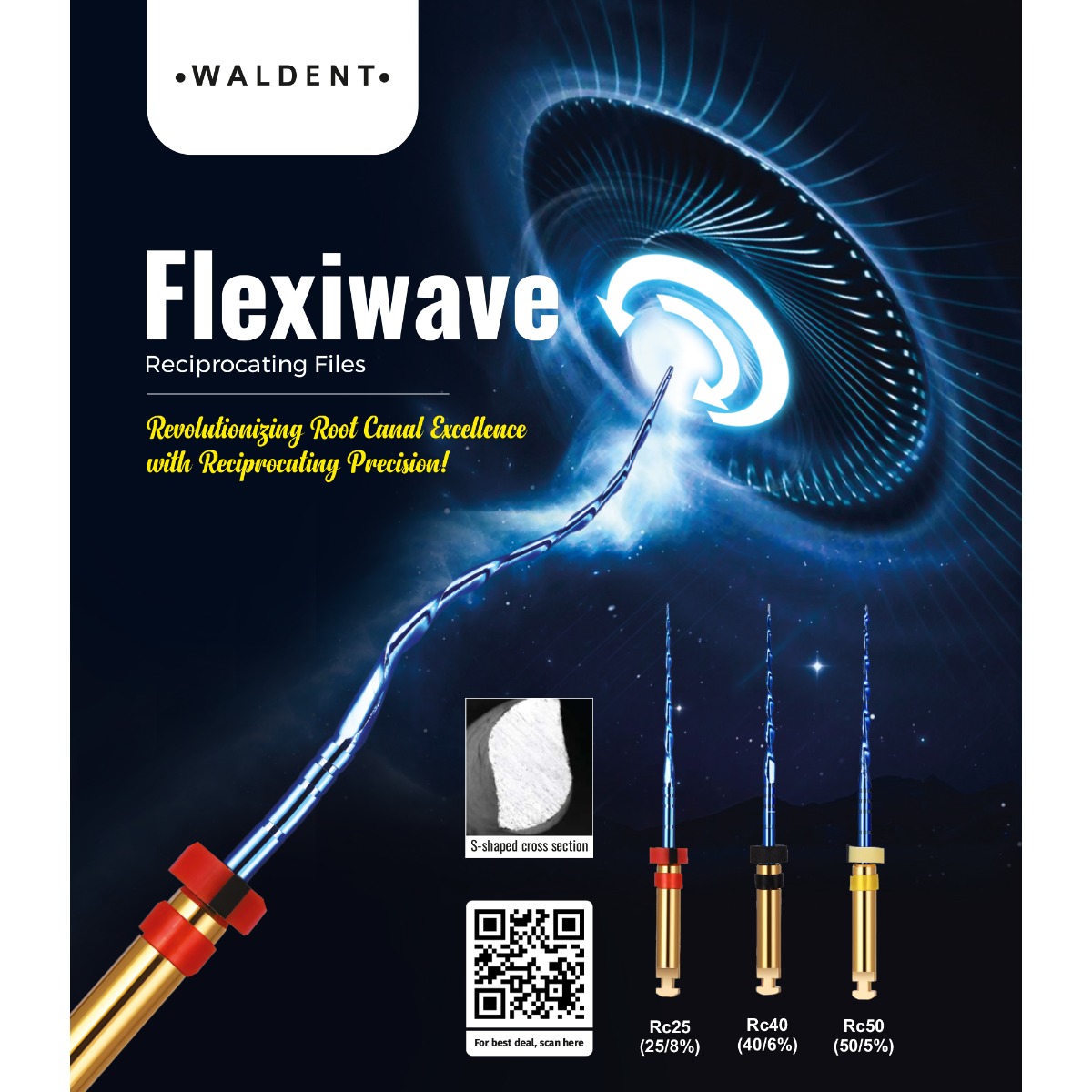 Waldent Flexiwave Reciprocating Files (21mm)