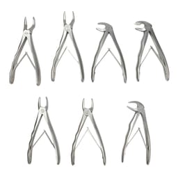 Oracraft Extraction Forceps Pedo Set Of 7 In Pouch Standard - EFSP7 - 2