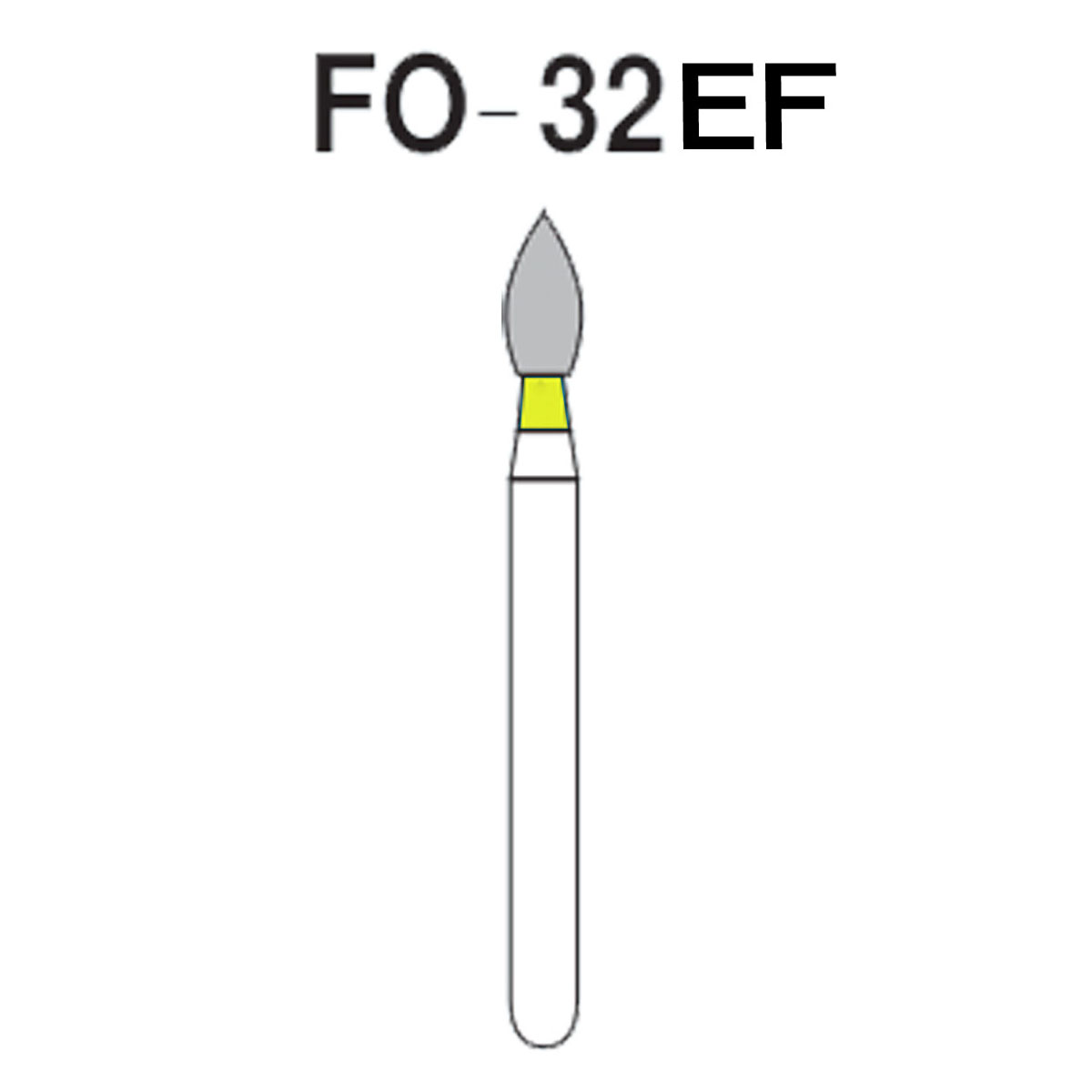 NewDiamond Flame Ogival Diamond Bur FO32EF (Pack Of 3)